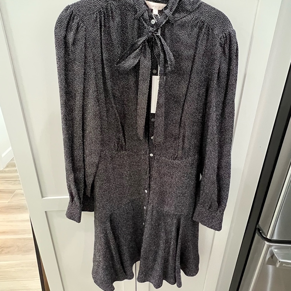 Rebecca Taylor Gray Long Sleeve Sundress